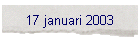 17 januari 2003